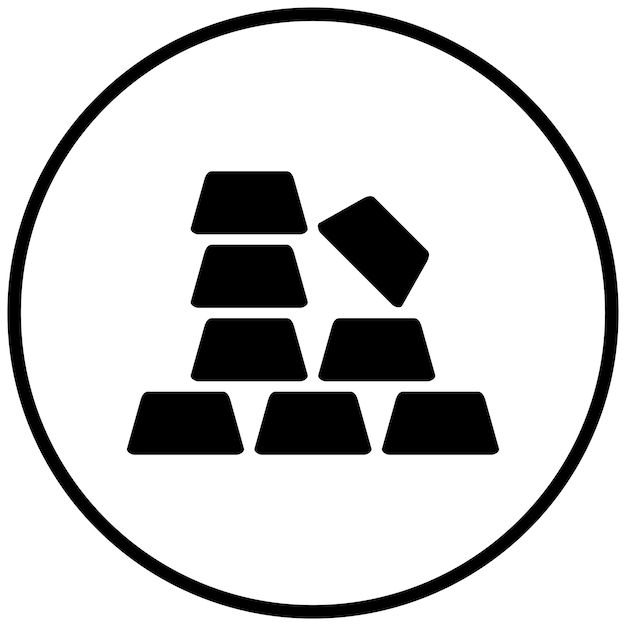 vector design gold ingots icon style