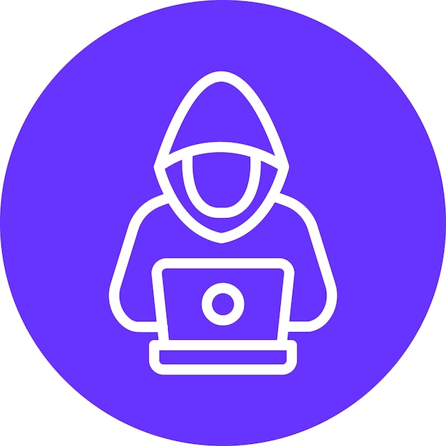 Vector Design Hacker Icon Style