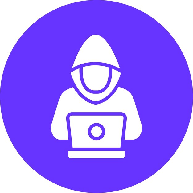 vector design hacker icon style