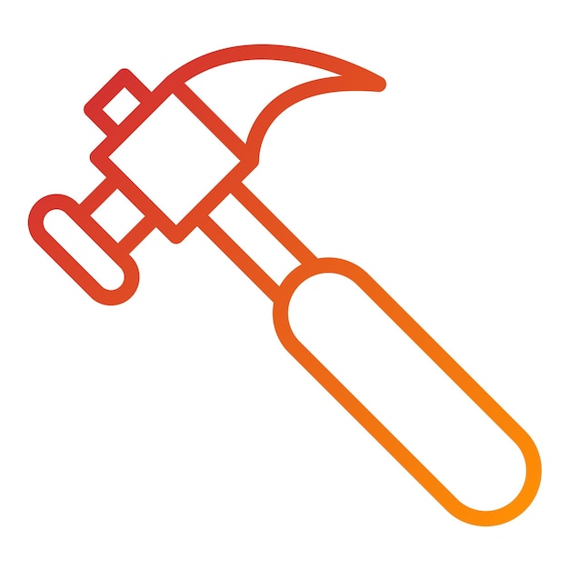 Vector Design Hammer Icon Style