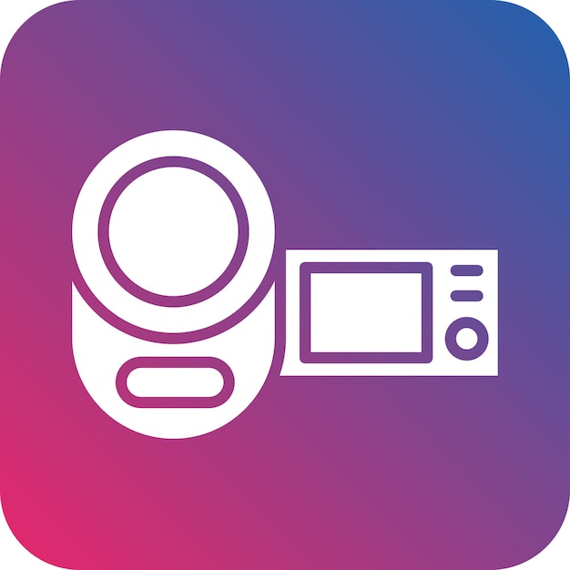 Vector Design Handycam Icon Style