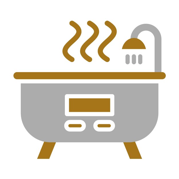 Vector Design Hot Tub Icon Style