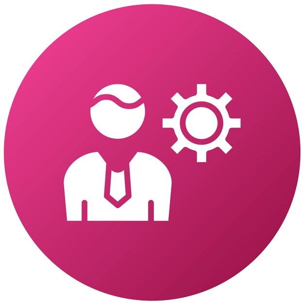 Vector Design HR Director Icon Style