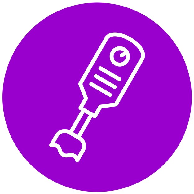 Vector Design Immersion blender Icon Style