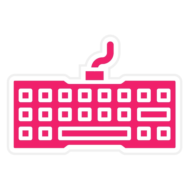 Vector Design Keyboard Icon Style