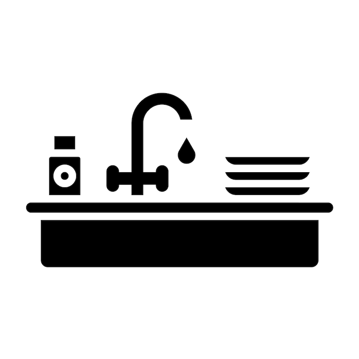 Vector vector design kitchen sink icon style