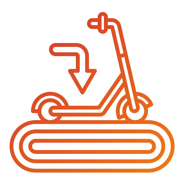 vector design learning curve icon style