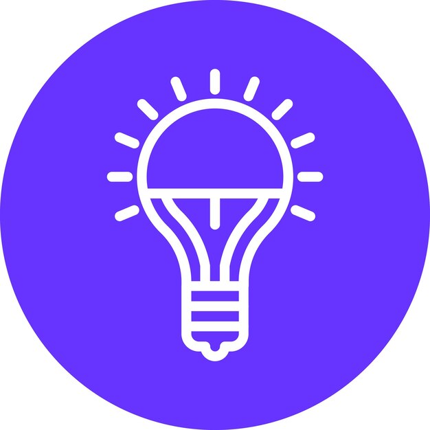 Vector Design LED Lights Icon Style