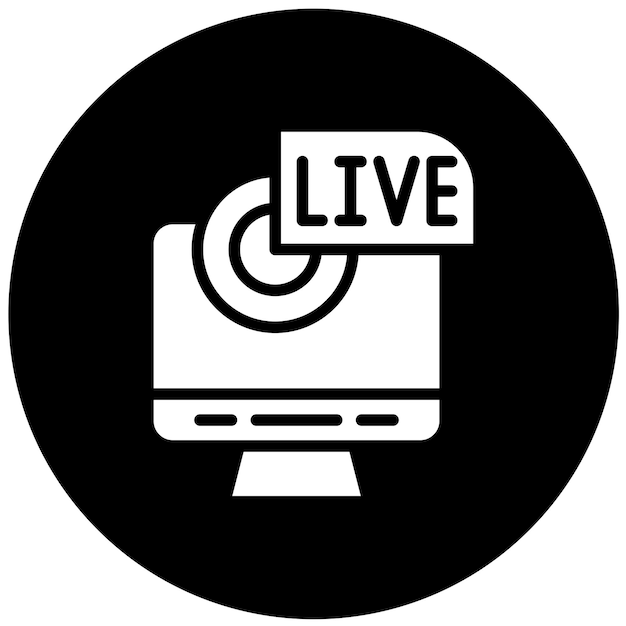 Vector Design Live Stream Icon Style