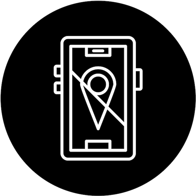 Vector Design Location Disable Icon Style