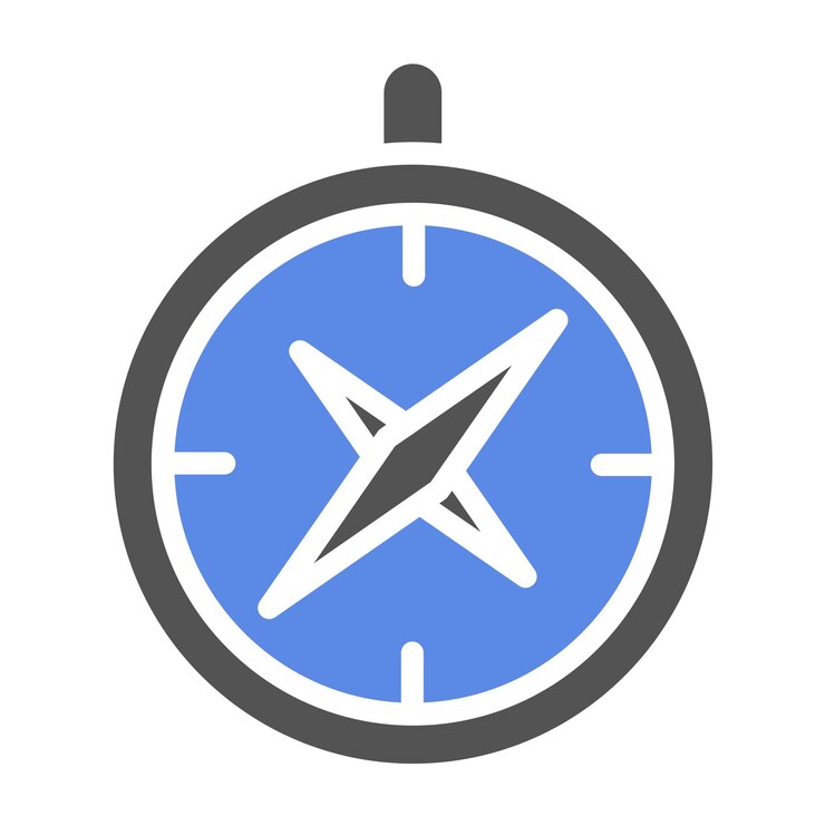 Vector vector design magnetometer icon style