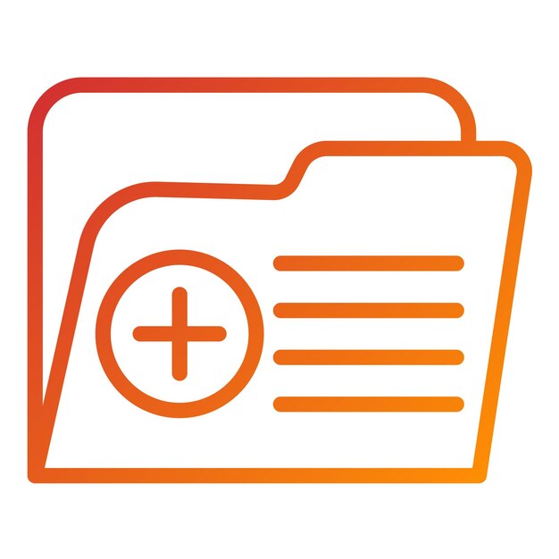 Vector Design Medical Records Icon Style