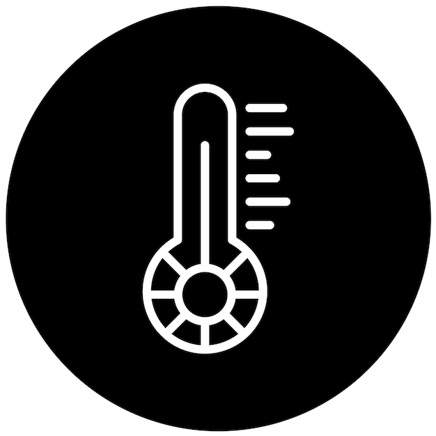 Vector Design Mercury Thermometer Icon Style