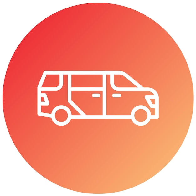 Vector Design Minivan Icon Style