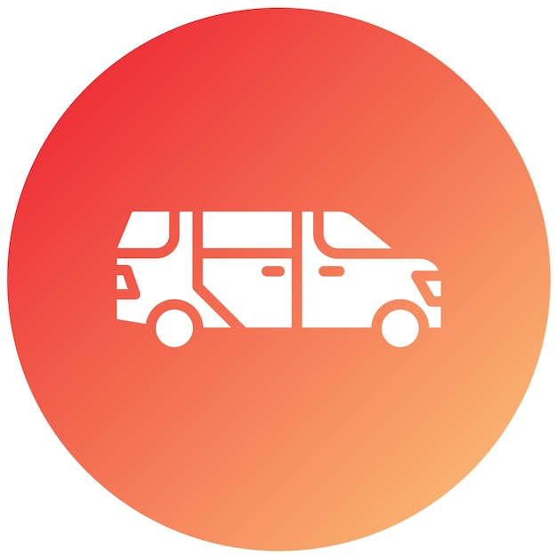 Vector Design Minivan Icon Style