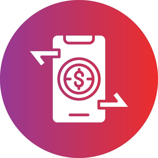 Vector Design Money Transfer App Icon Style