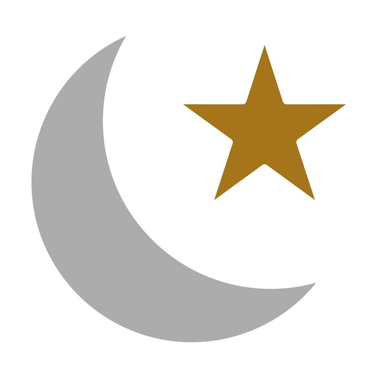 Vector vector design moon and stars icon style