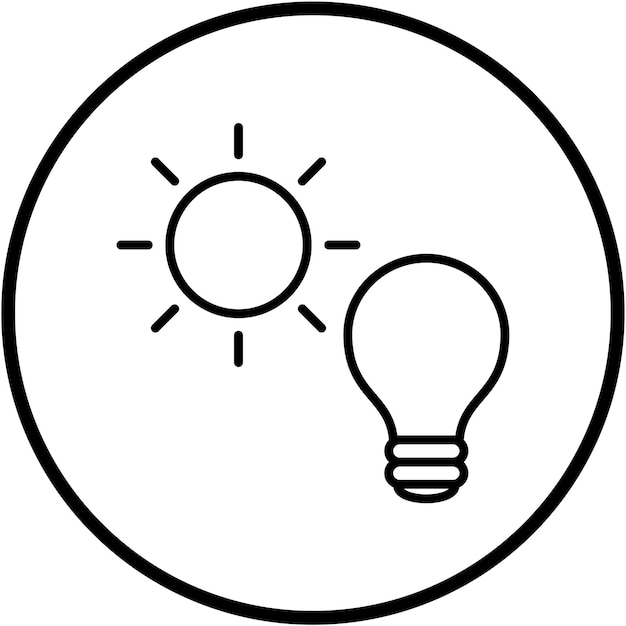Vector Design Natural Light Icon Style
