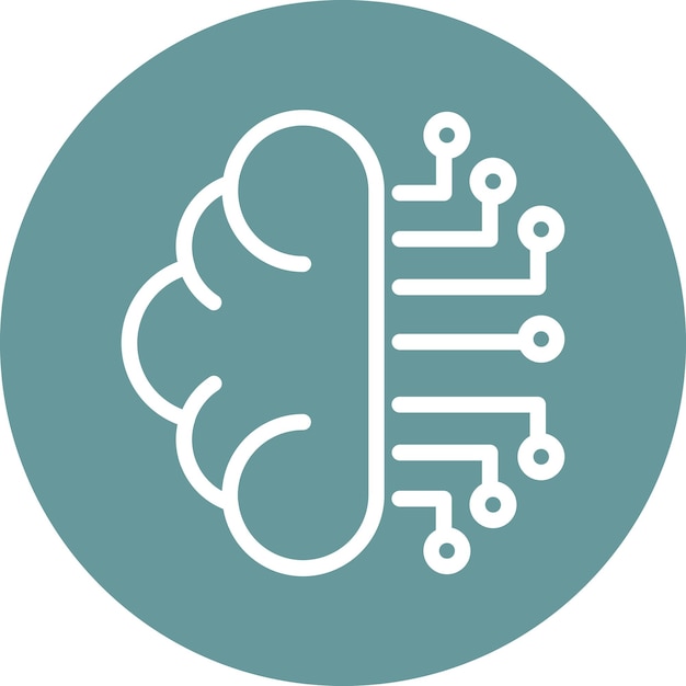Vector Design Neurons Circuit Icon Style