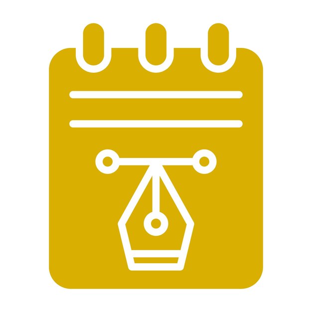 Vector Design Notepad Icon Style