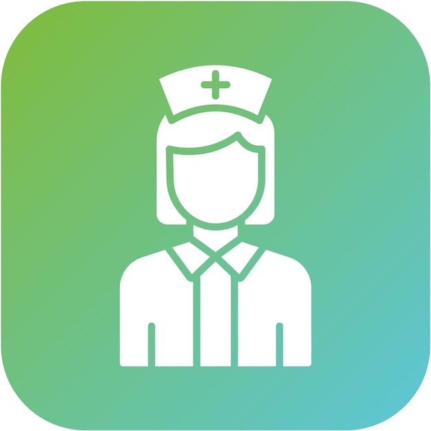 Vector Design Nurse Female Icon Style
