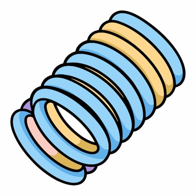 Vector Design of an Elastic Spring Dynamic Art for Flexible Mechanisms