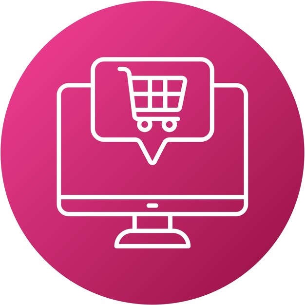 Vector Design Online Order System Icon Style
