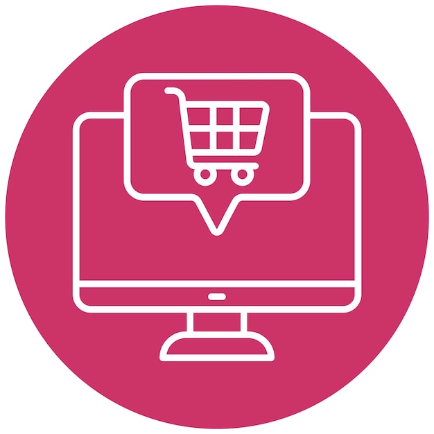 Vector Design Online Order System Icon Style