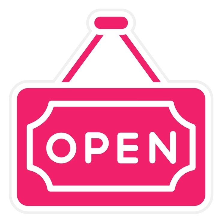 Vector vector design open tag icon style
