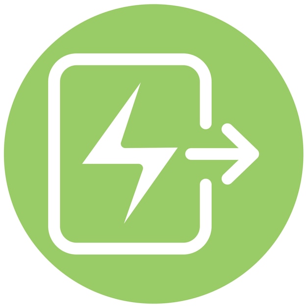 vector design output voltage icon style