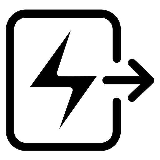 vector design output voltage icon style