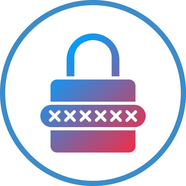 Vector Design Password Icon Style