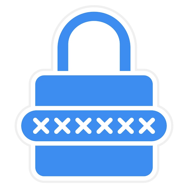 vector design password icon style