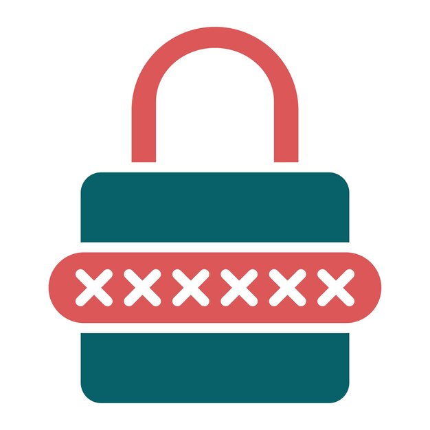Vector Design Password Icon Style