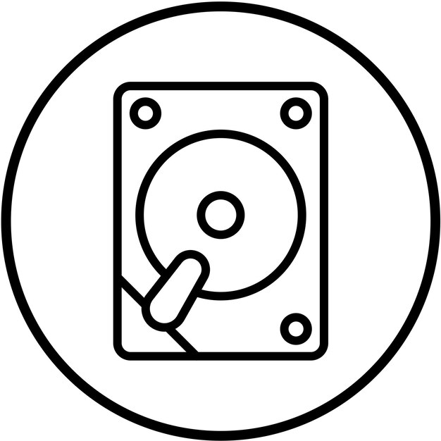 Vector Design PATA Drive Icon Style