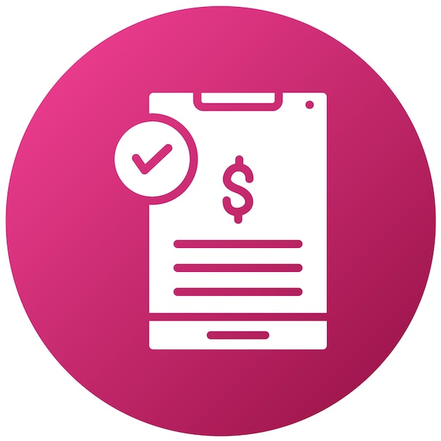 Vector Design Payment Confirmation Icon Style
