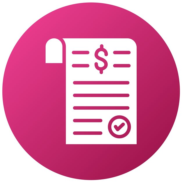 Vector Design Payment Receipt Icon Style