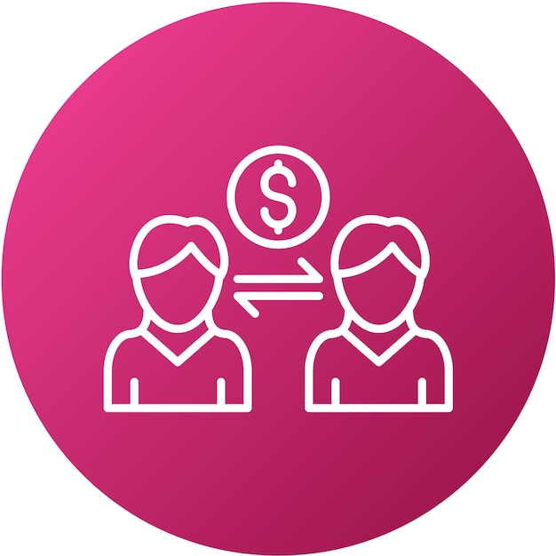 Vector Design Peer to Peer Lending Icon Style