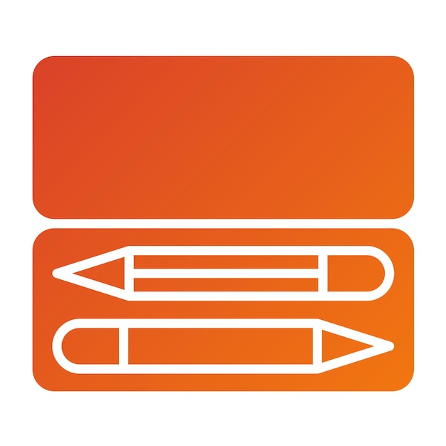 Vector Design Pencil Box Icon Style
