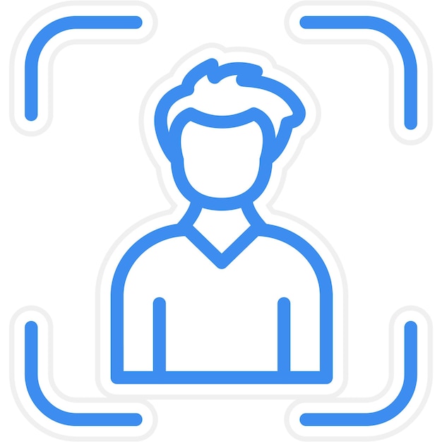 Vector Design Portrait Icon Style