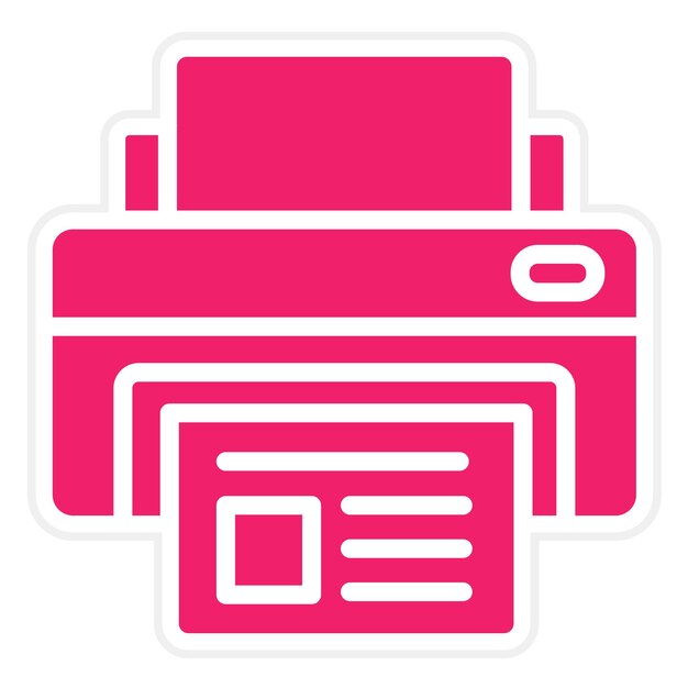 Vector Design Printer Icon Style