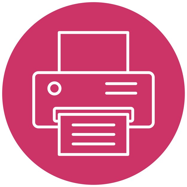Vector Design Printer Icon Style