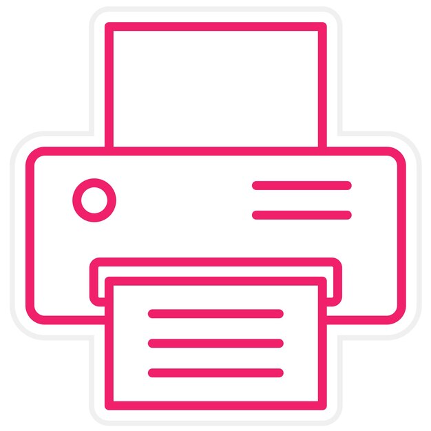 Vector Design Printer Icon Style