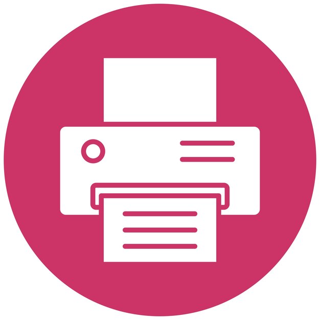 Vector Design Printer Icon Style