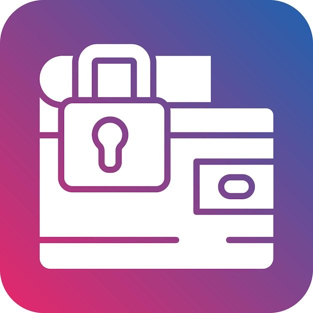 Vector Design Private Wallet Icon Style