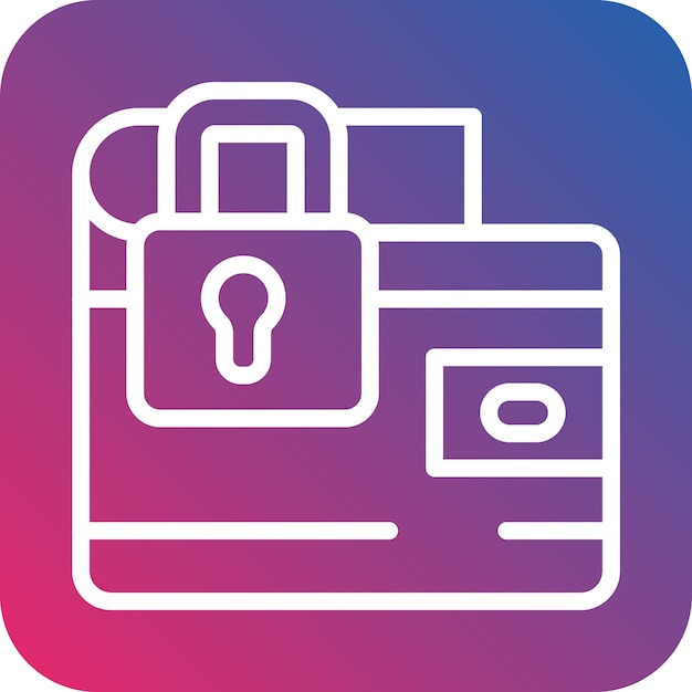 Vector Design Private Wallet Icon Style