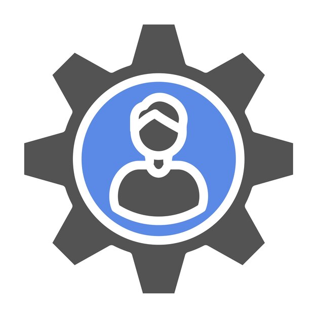 Vector Design Profile Setup Icon Style