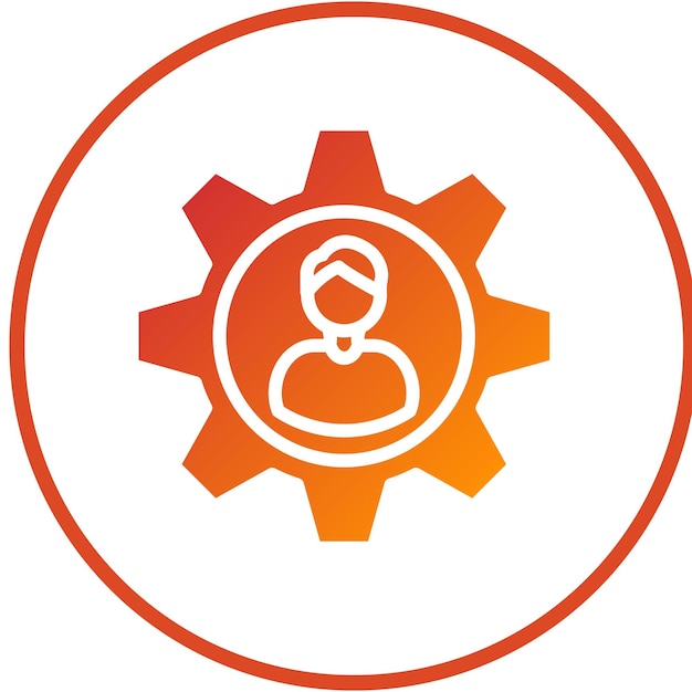 Vector Design Profile Setup Icon Style