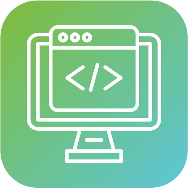 vector design programming icon style