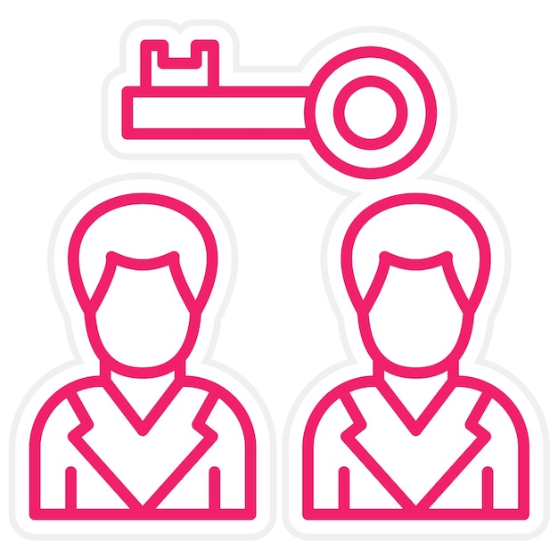 Vector Design Public Key Icon Style
